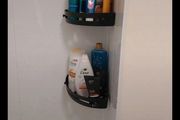 easy stick bathroom and shower shelfs