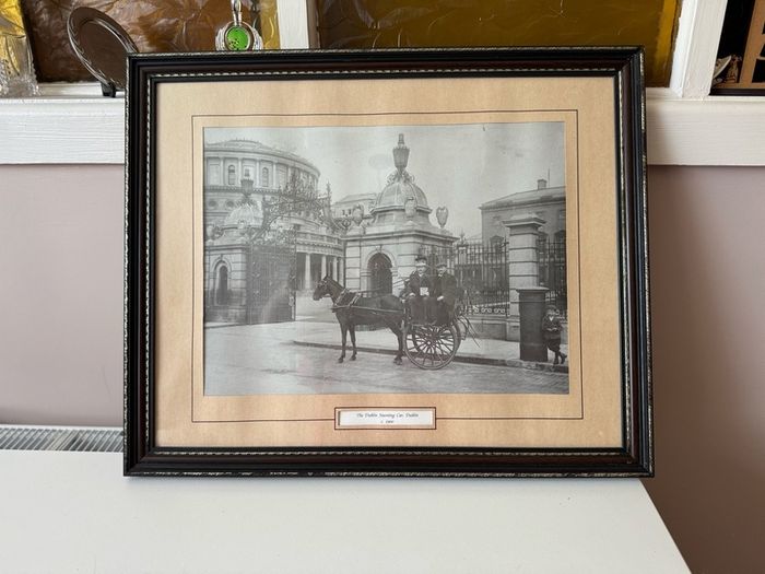 Vintage print of Dublin
