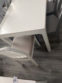 table, chairs and bench