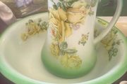 Vintage Empireware Floral Jug and Basin