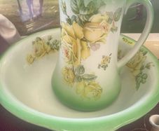 Vintage Empireware Floral Jug and Basin