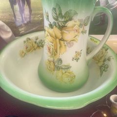 Vintage Empireware Floral Jug and Basin