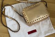 Valentino Garavani Gold Rockstud Crossbody Bag