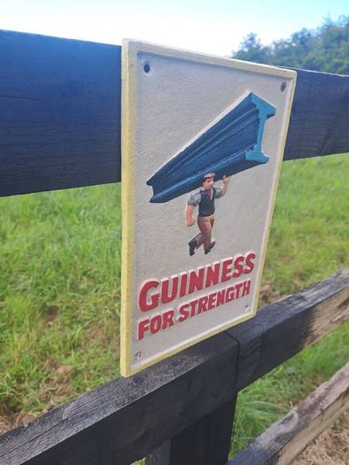 Guinness  cast iron sign