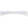 9-panel Wind Screen Fabric 1200x160 cm Sand White Image 3