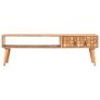 Coffee Table 110x50x35 cm Solid Acacia Wood Image 2