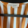 TOPSHOP striped yellow ochre maxi dress Size M/10 Image 5
