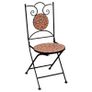 3 Piece Mosaic Bistro Set Ceramic Tile Terracotta Image 3