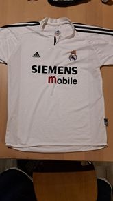 real madrid siemens mobile retro football  jersey
