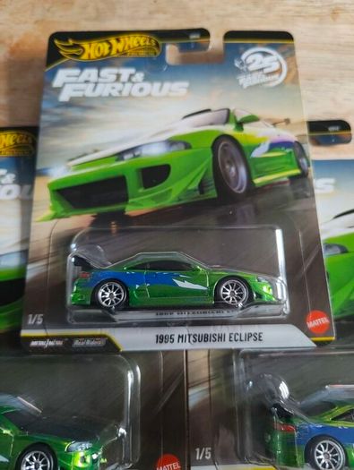 Hot wheels premium Fast and Furious 1995 Mitsubishi eclipse 1/5 X5