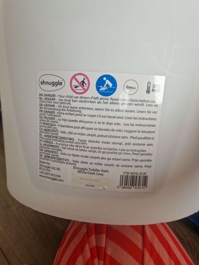 snuggle tub 9month plus tub