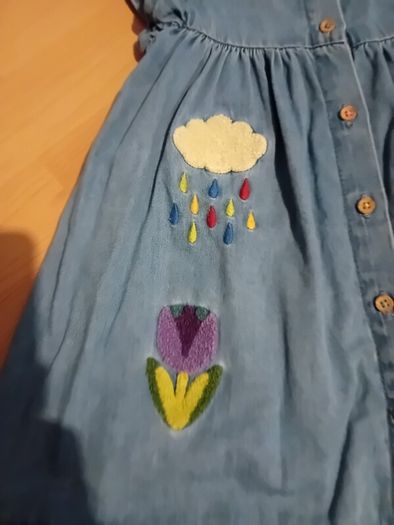 Next Denim Dress 12-18 Months