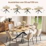 Extendable Dining Table 4-6 People  110-150 x 76cm Image 2