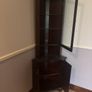 Vintage Mahogany Corner Display Unit Image 2