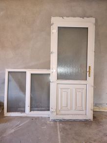 Garage door and window