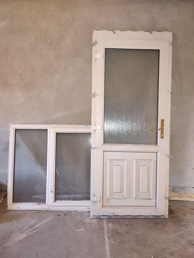 Garage door and window