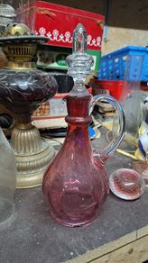 Vintage Fenton Cranberry Cruet