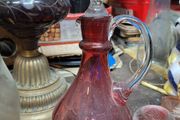 Vintage Fenton Cranberry Cruet