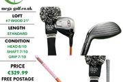 Titleist GT2 #7 Wood 21 Degree / Graphite Design Tour AD Di-8 X-Stiff