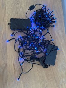 2 Sets Blue Battery Lights 4.5Meters