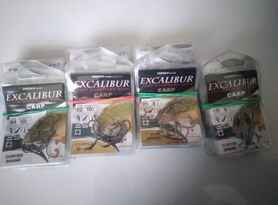 Carp hooks curved shank