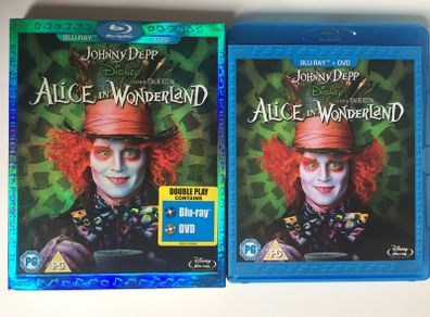 Alice In Wonderland (Disney) [2010] Johnny Depp [Blu-ray & DVD Movie]