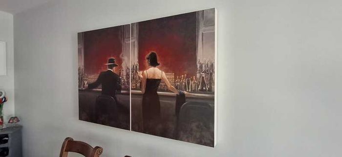 Evening Lounge Canvas by Brent Lynch Art