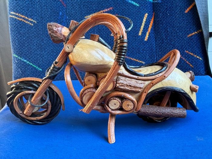 Wooden Motorcycle Desk Accessories/ Ornament