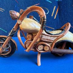 Wooden Motorcycle Desk Accessories/ Ornament