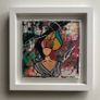 Framed Original Eighties Theme Hairdo Theme Art Contemporary Art Painting  Original Gift Image 3