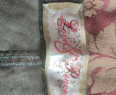 Vintage dark navy low slung jeans