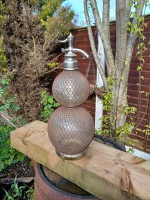 Antique Glass Bottle Soda Syphon