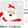 Peeping Santa Rudolph and Snowman, 8 Sheets Snowflake Christmas Window Stickers Xmas Window Clings (FREE POSTAGE) Image 3