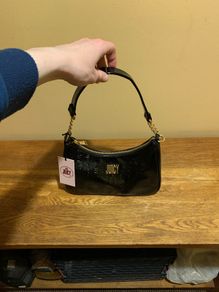 Juicy Couture Embossed Handbag Liquorice