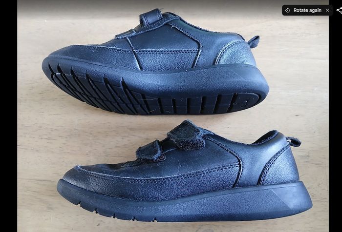Clarks Boys Black School Shoes Size 12.5G