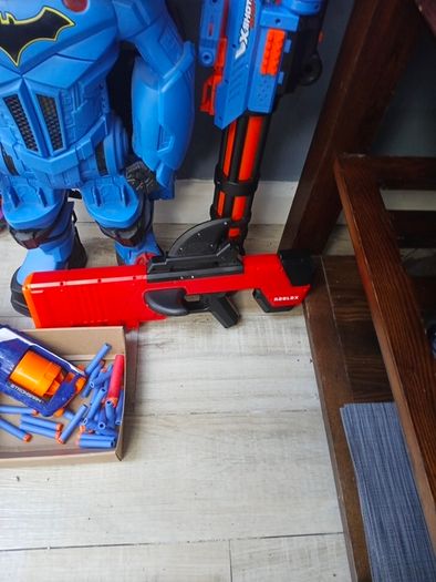 nerf guns and robot