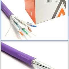 kenable Cat6A S/FTP Network Cable Reel | 10 Gigabit Ethernet | Solid Copper LSZH Low Smoke | Shielded