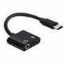 2in1 USB C Type C to 3.5mm Audio Jack Charger Adapter Cable Headphones Earphone Image 2
