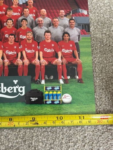 Vintage Liverpool FC Official Team Portrait 2004/2005
