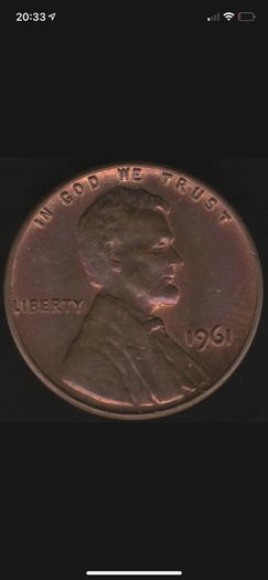 1961 U.S.A. Lincoln Memorial One Cent Coin