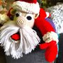 Handmade Unique Christmas Santa Sofa Organizer, Funny Gift Idea Image 10