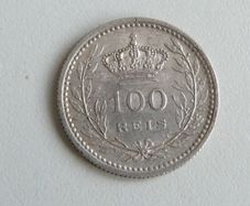 Portugal silver 100 reis