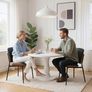 Set of 2 Faux Leather Dining Chairs Image 5