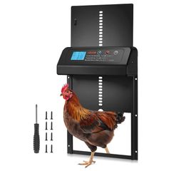 Automatic Chicken Coop Door Battery Powered Chicken Coop Door with Timer & Manual Setting