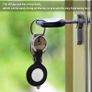 Keyring Case Compatible with Apple Airtag Tracker 4 Pack Holder Protective Silicone Accessories, Airtag Key Ring Cover Case for package, Compatible with Apple New airTag Dog/Cat Collar Image 3