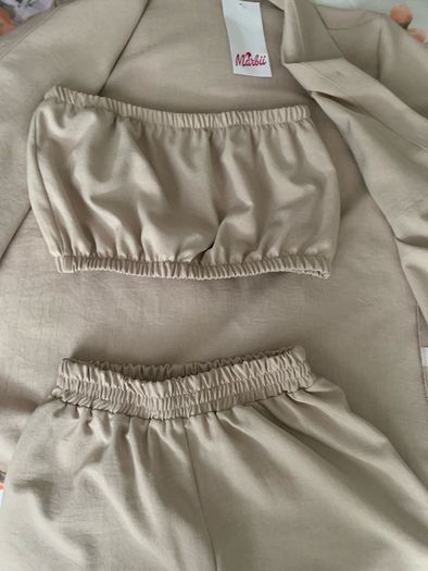 NEW 3 pieces linen/viscose summer set NEW size 8-10