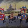 Indian Royal procession Painting - Signed B. McMullan Image 4