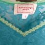 REDUCED LAST DAY Avoca Anthology Turquoise Wrap Cardigan & Mesh Sleeveless Cami Image 6
