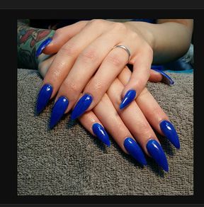 Electric Blue Nail Polish - Gel like Shine