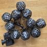 Globe style candle effect solar lights. Image 2